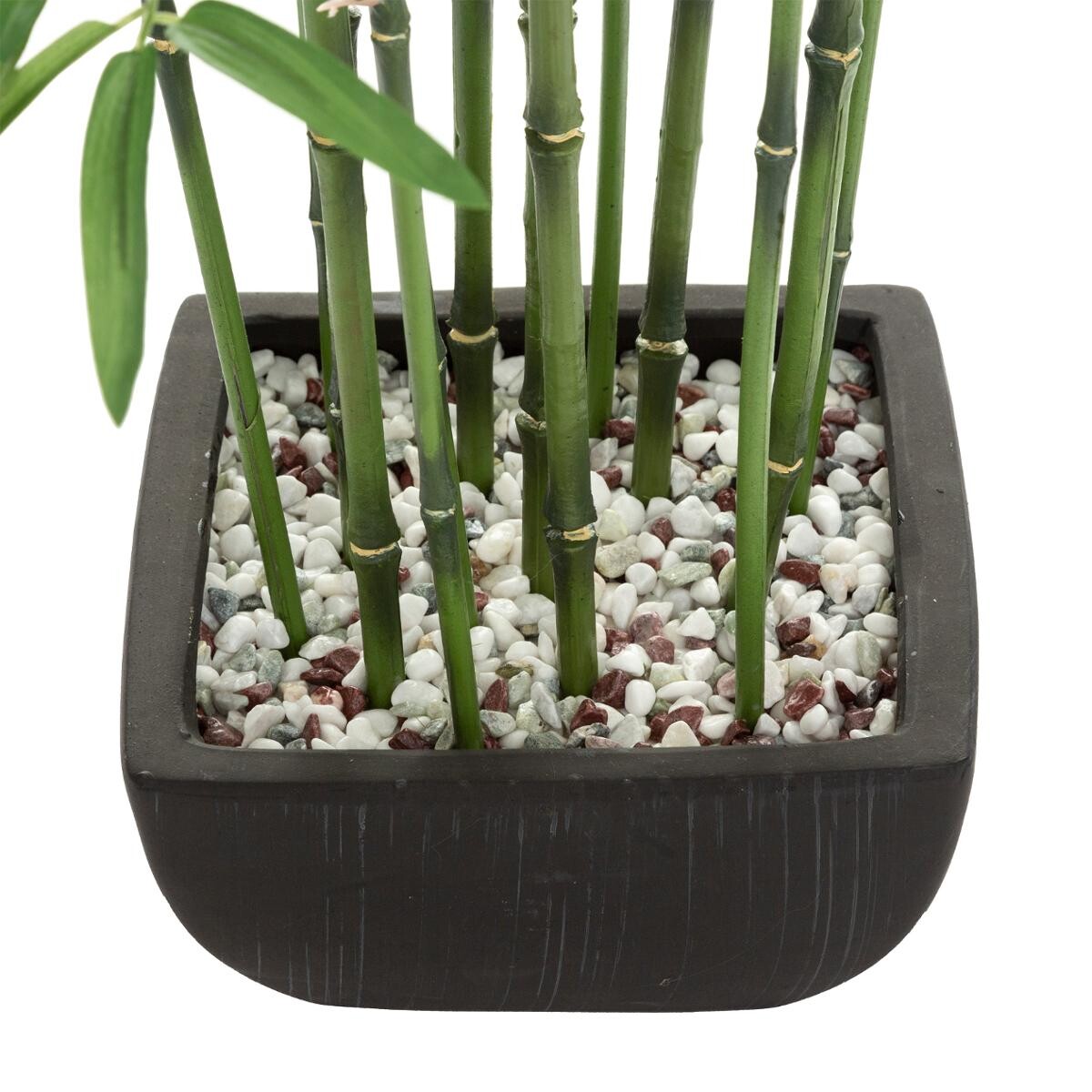 Artificial Bamboo Ceramic pot, H.180 cm Green
