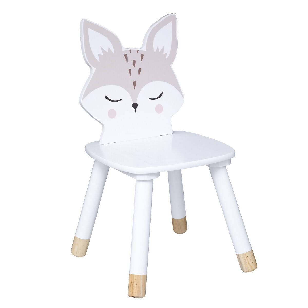 Children's chair "Fox" White Multicolored