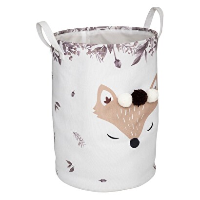 Toy box "fox" fabric, h.50 cm