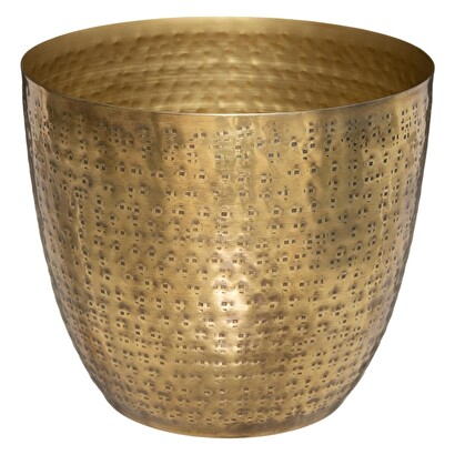 Pot "oasis", metal gold, d.18 cm