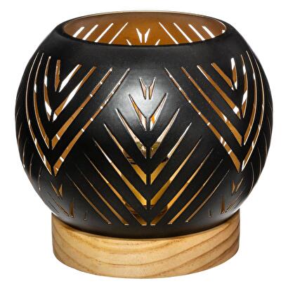 Led metal ball tealight holder d.15 cm