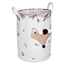 Toy Box "Fox" Fabric, H.50 cm Multicolor 2