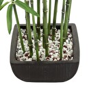 Artificial Bamboo Ceramic pot, H.180 cm Green