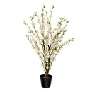 Artificial white cherry tree H.100 cm Pink