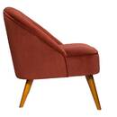 Armchair "Naova" Velvet, Terracotta Pink Terracotta pink
