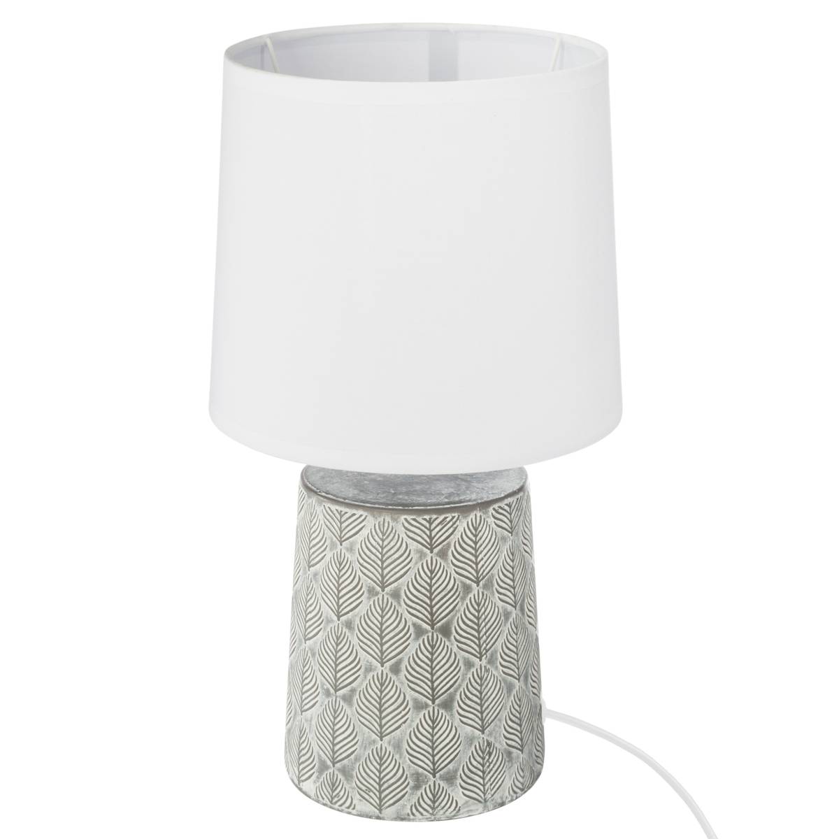 Lamp "Cyril", ceramic Gray, H.36 cm Grey