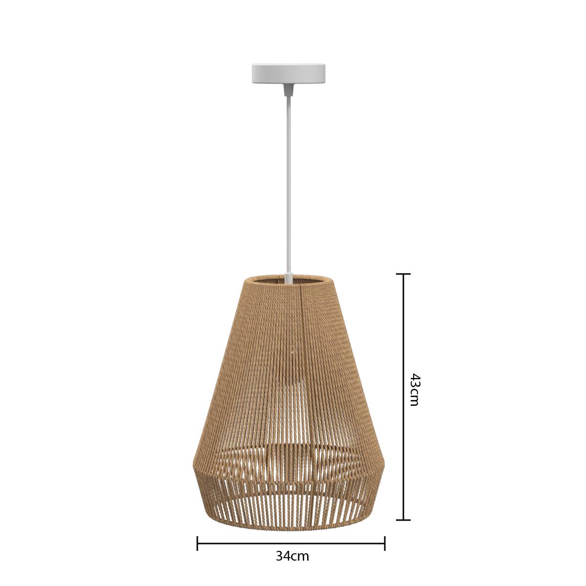 Pendant Light "Palm" D.34 cm Beige