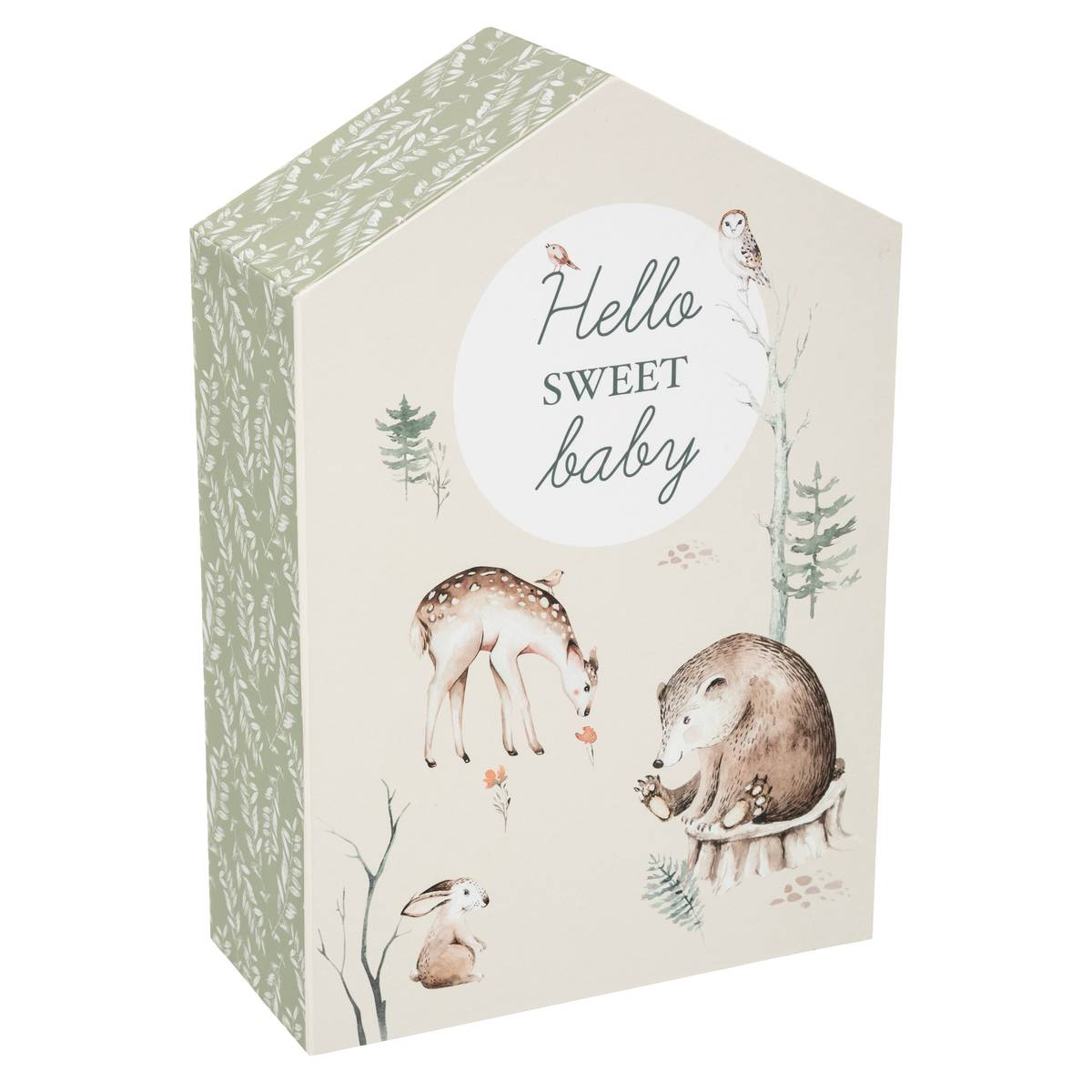 Newborn Gift Set 'Home "Forest"' Green, H.30.5 cm Green