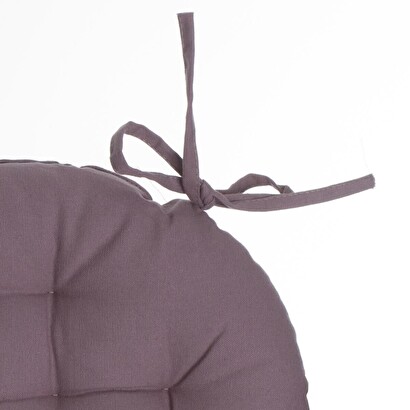 Round chair cushion taupe gray, d.38 cm