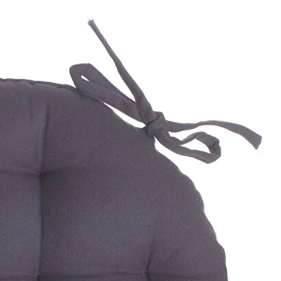 Round chair cushion slate grey, d.38 cm
