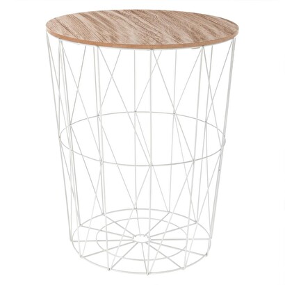 Side table "kumi" white, &Oslash; 47 cm