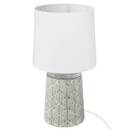 Lamp "Cyril", ceramic Gray, H.36 cm Grey