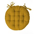 Round chair cushion Yellow, Ø38 cm Yellow