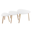 "Mileo" Nesting Tables White, L.34/46/60 cm Model 1
