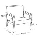 Children's Chair "Basile" White White
