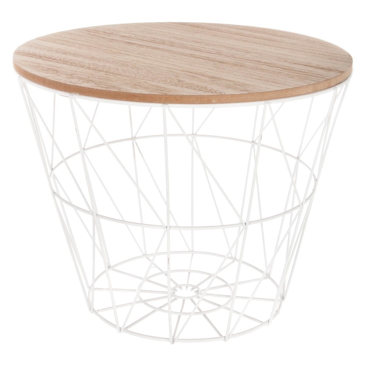 Side Table "Kumi" White, D.38 cm White