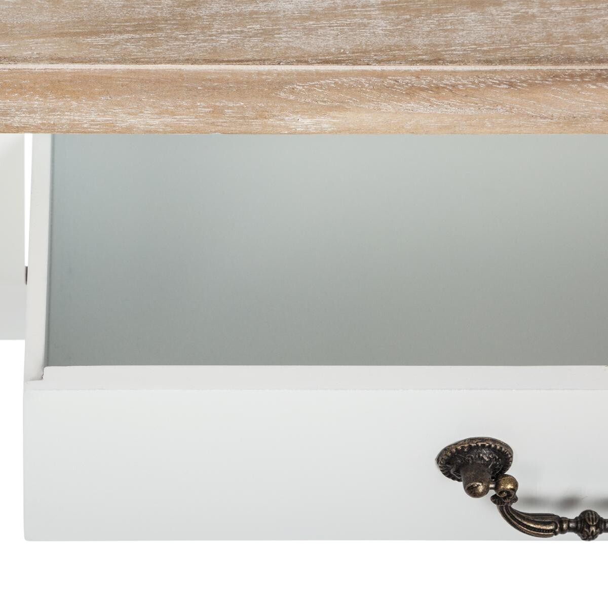 Dressing Table "Chrysa" White, 3 drawers White
