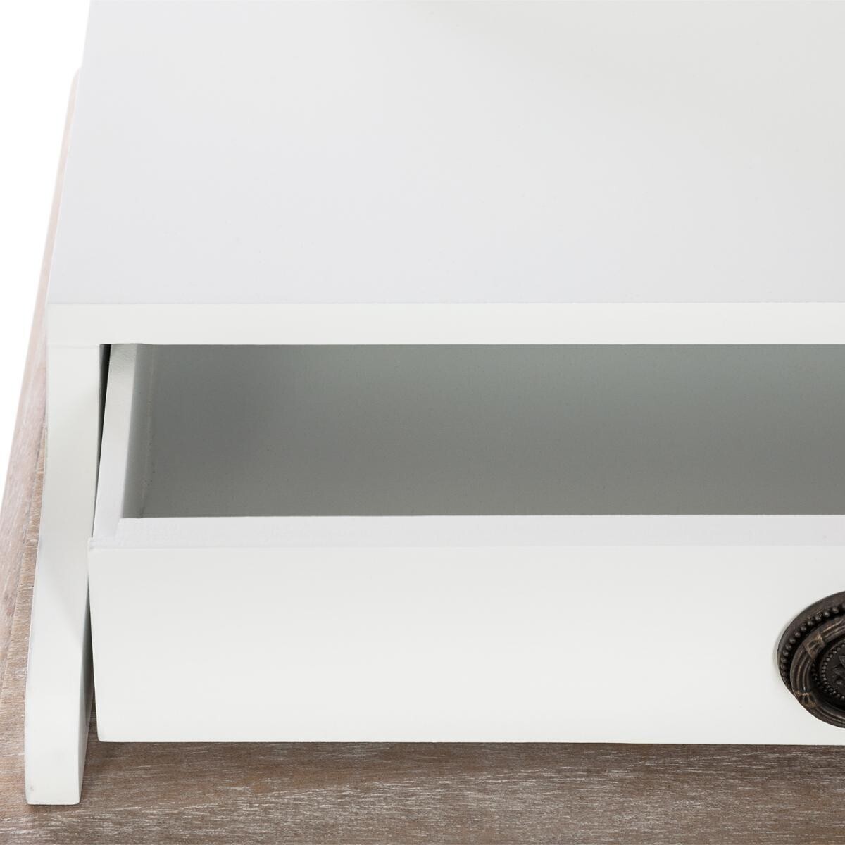 Dressing Table "Chrysa" White, 3 drawers White