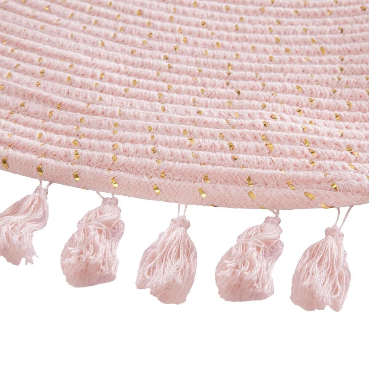 Children's Rug "Lulu" Rose, Ø 90 cm Pink