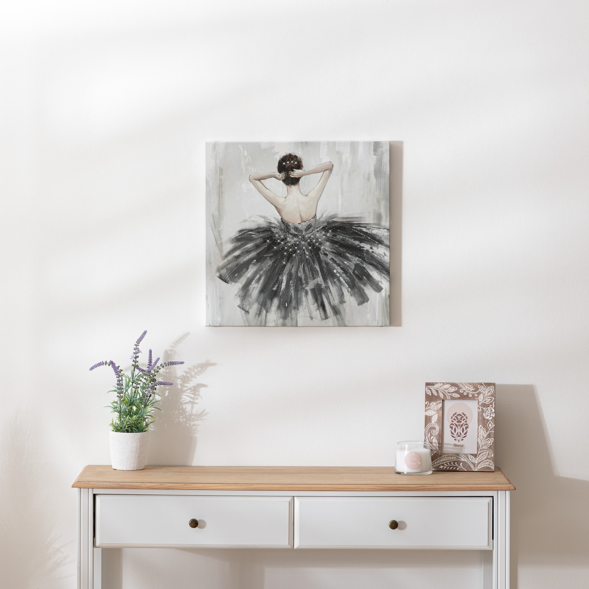 "Dancer" printed canvas 48x48 cm Model 1