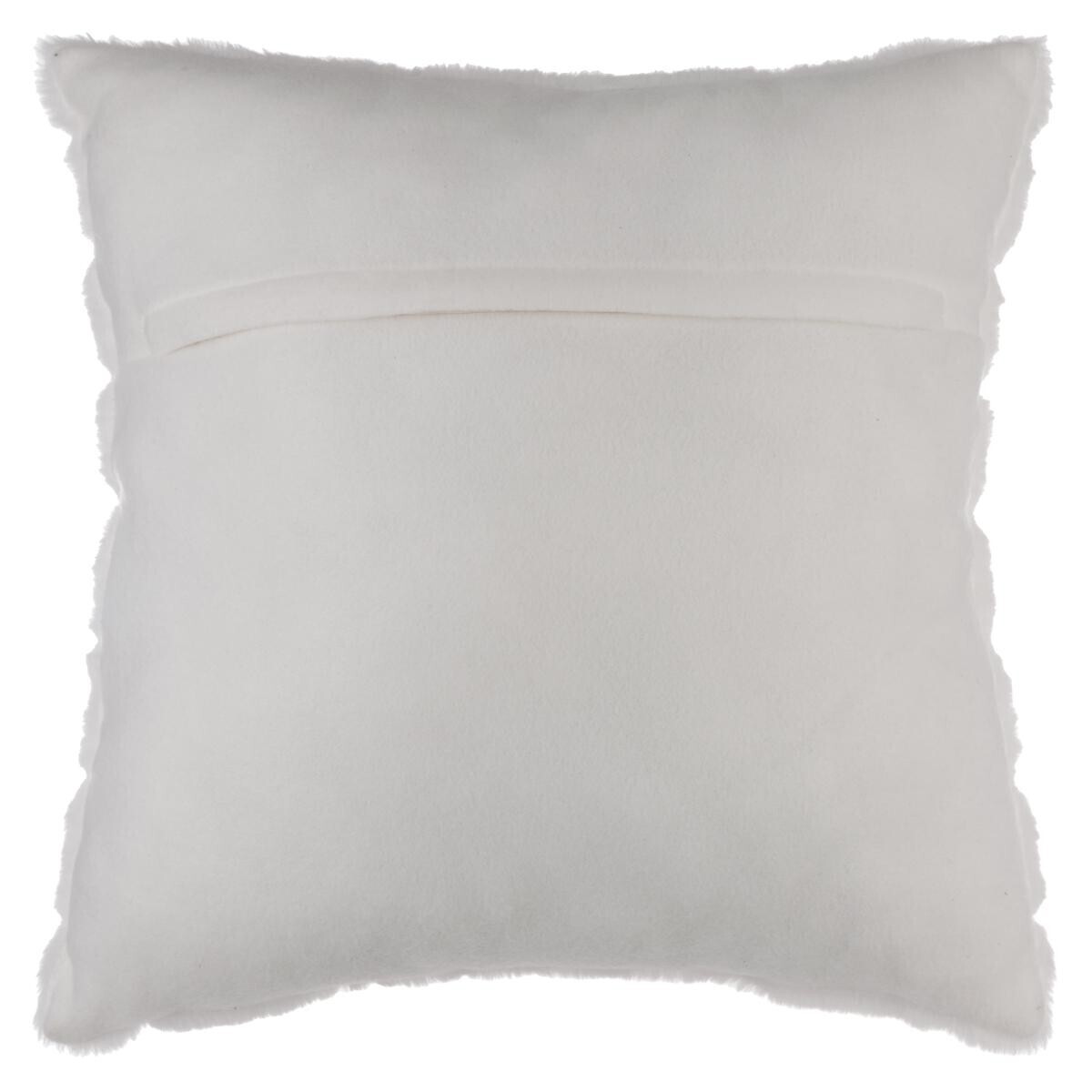 "Manoir" Cushion, Faux Fur White, 45x45 cm White