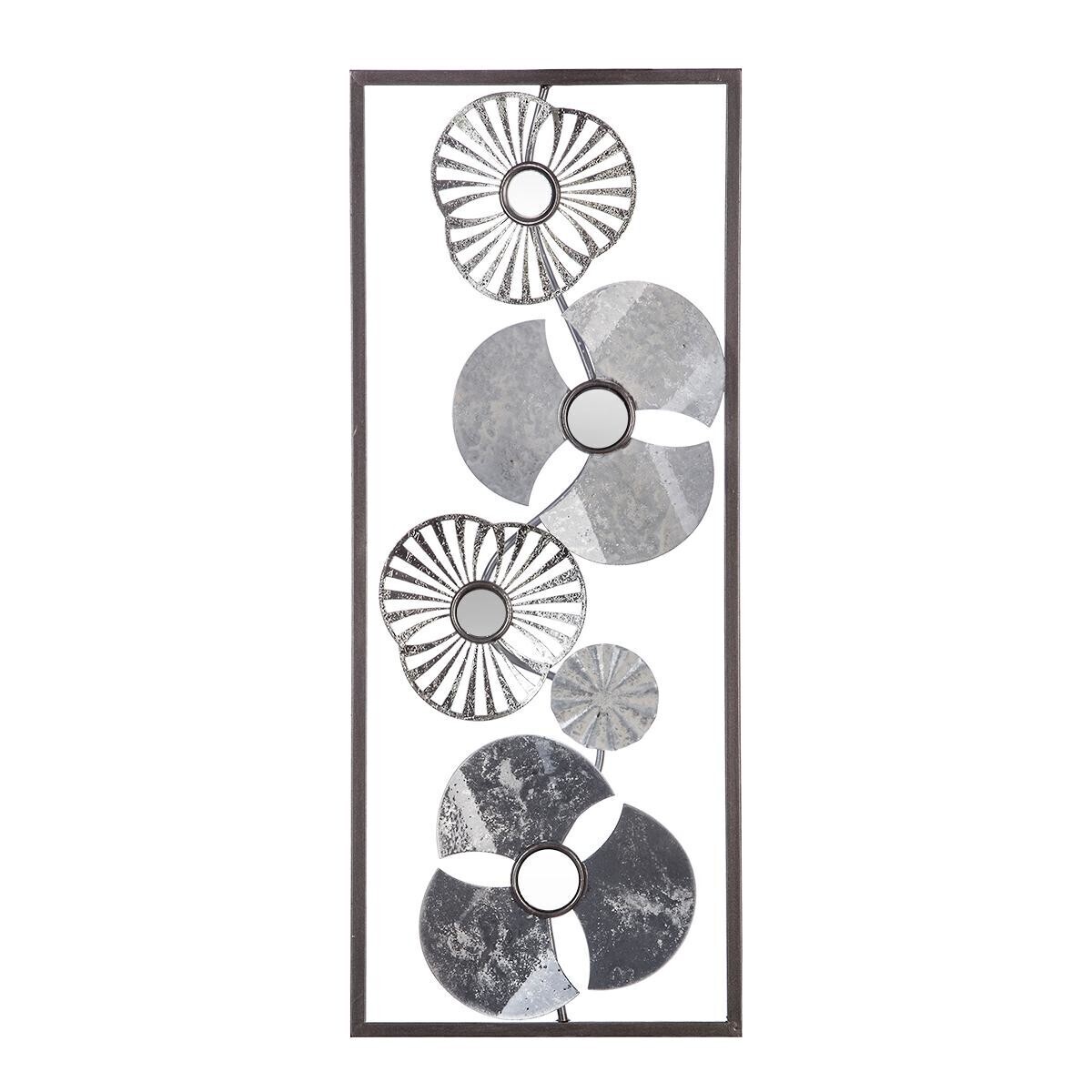 Wall decor "Iria" Silver, 25x61 cm Multicolor 1