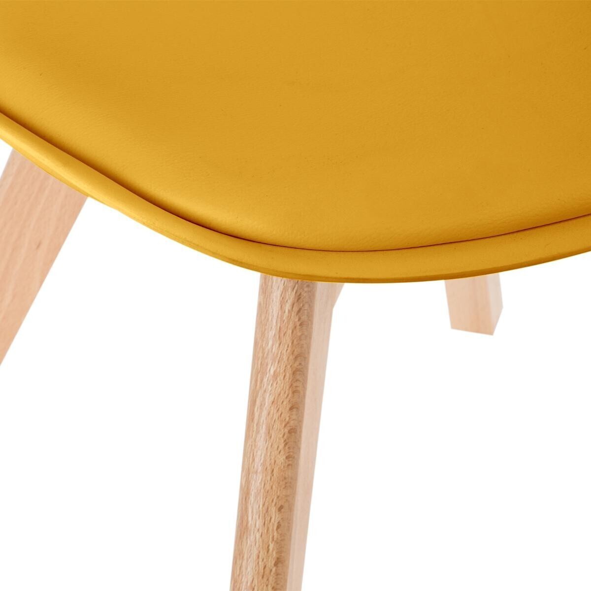 "Baya" Chair, beech legs Yellow Yellow