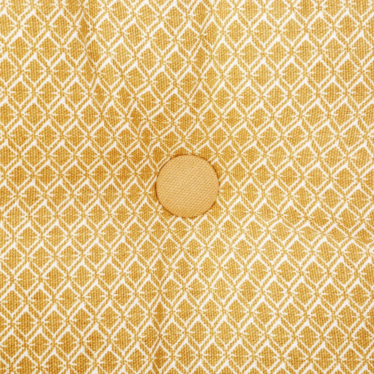 Floor Cushion "Otto" Yellow, 40x40 cm Yellow