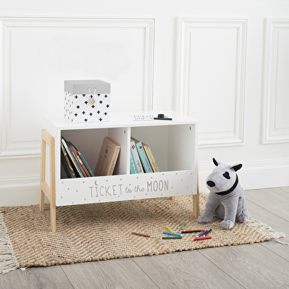 Children's bookshelf white, h.40 cm