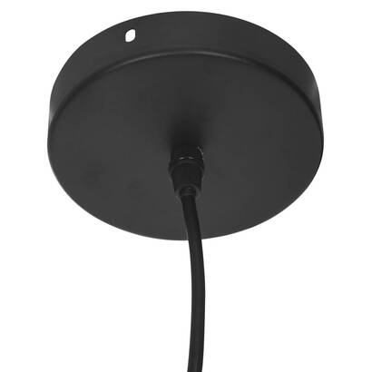 Pendant light "zely" black metal, d.15 cm