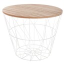 Side Table "Kumi" White, D.38 cm White