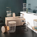 Side Table "Kumi" White, D.38 cm White