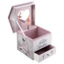Music Box "Ballerina" Rose, H.16 cm Multicolored