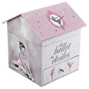 Music Box "Ballerina" Rose, H.16 cm Multicolored