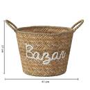 Wicker Basket White, &Oslash; 41 cm White