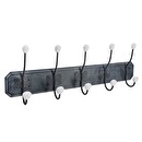Coat Hook "Ruben" 5 hooks Natural wood 1