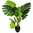 Artificial Philodendron Monstera H.110 cm Black