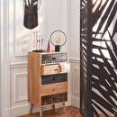 Screen "Leaf" Black, H.170 cm Black