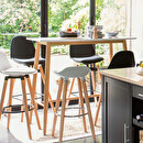 Bar stool "Maxon" White White