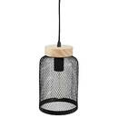 Pendant Light "Zely" Black metal, D.15 cm Black