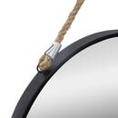 Mirror "Eden" Black, Ø 55 cm Black