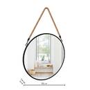 Mirror "Eden" Black, Ø 55 cm Black