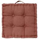 Floor Cushion "Anjali" Terracotta Rose, 40x40 cm Terracotta pink