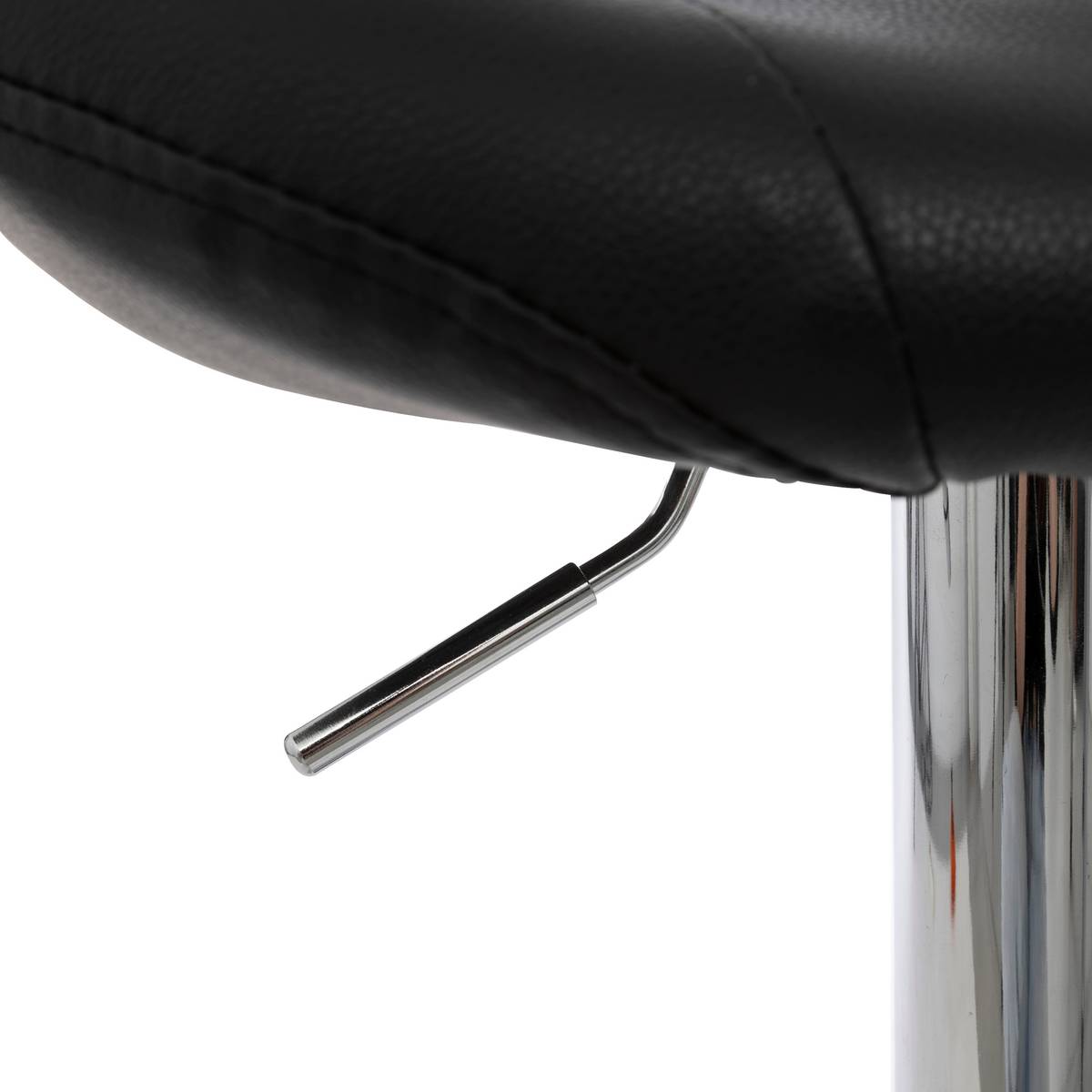 Set of 2 Bar Stools "Sasha" Black Black