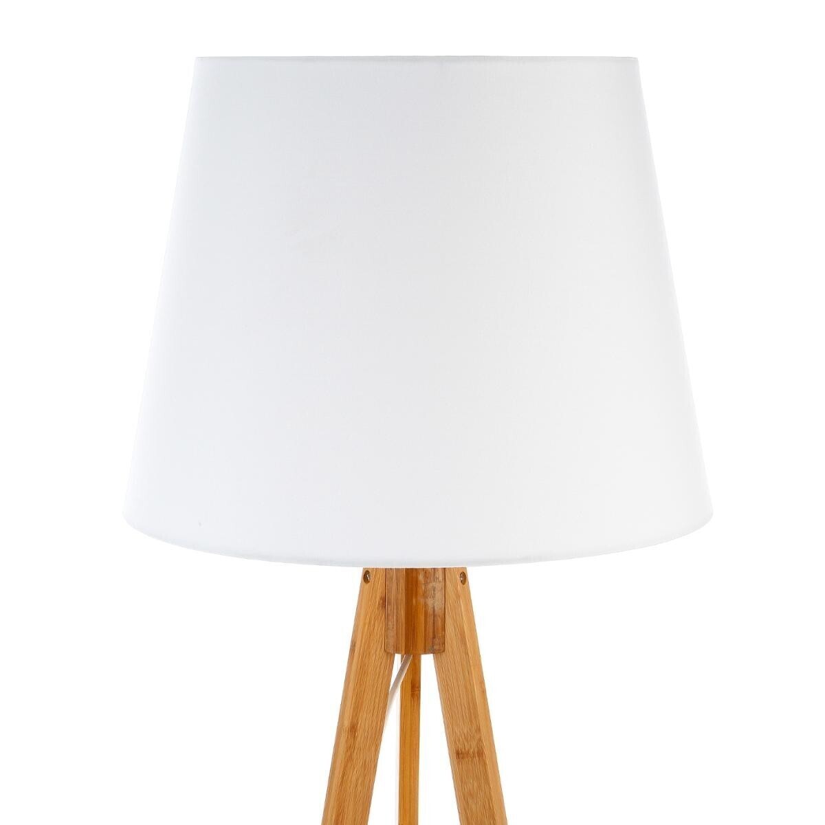 Tripod Floor Lamp "Bahi" Bamboo, H.160 cm White