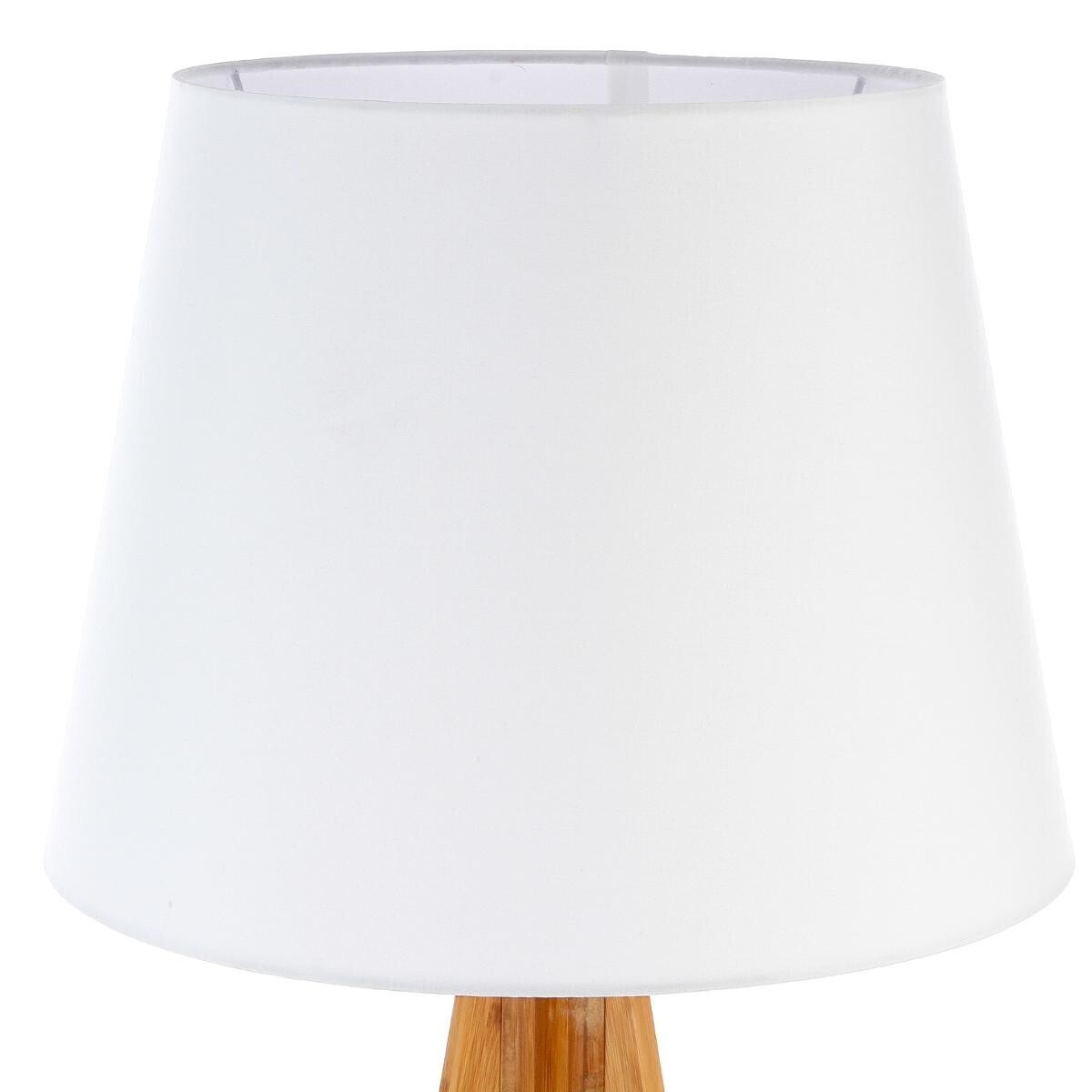 Tripod Floor Lamp "Bahi" Bamboo, H.160 cm White