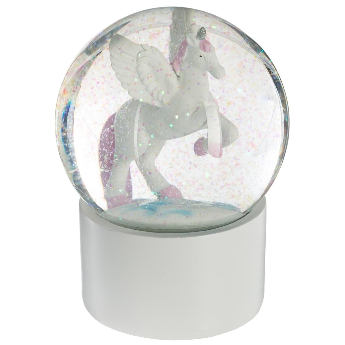 Snow Globe "Unicorn" Gray, D.10 cm Grey