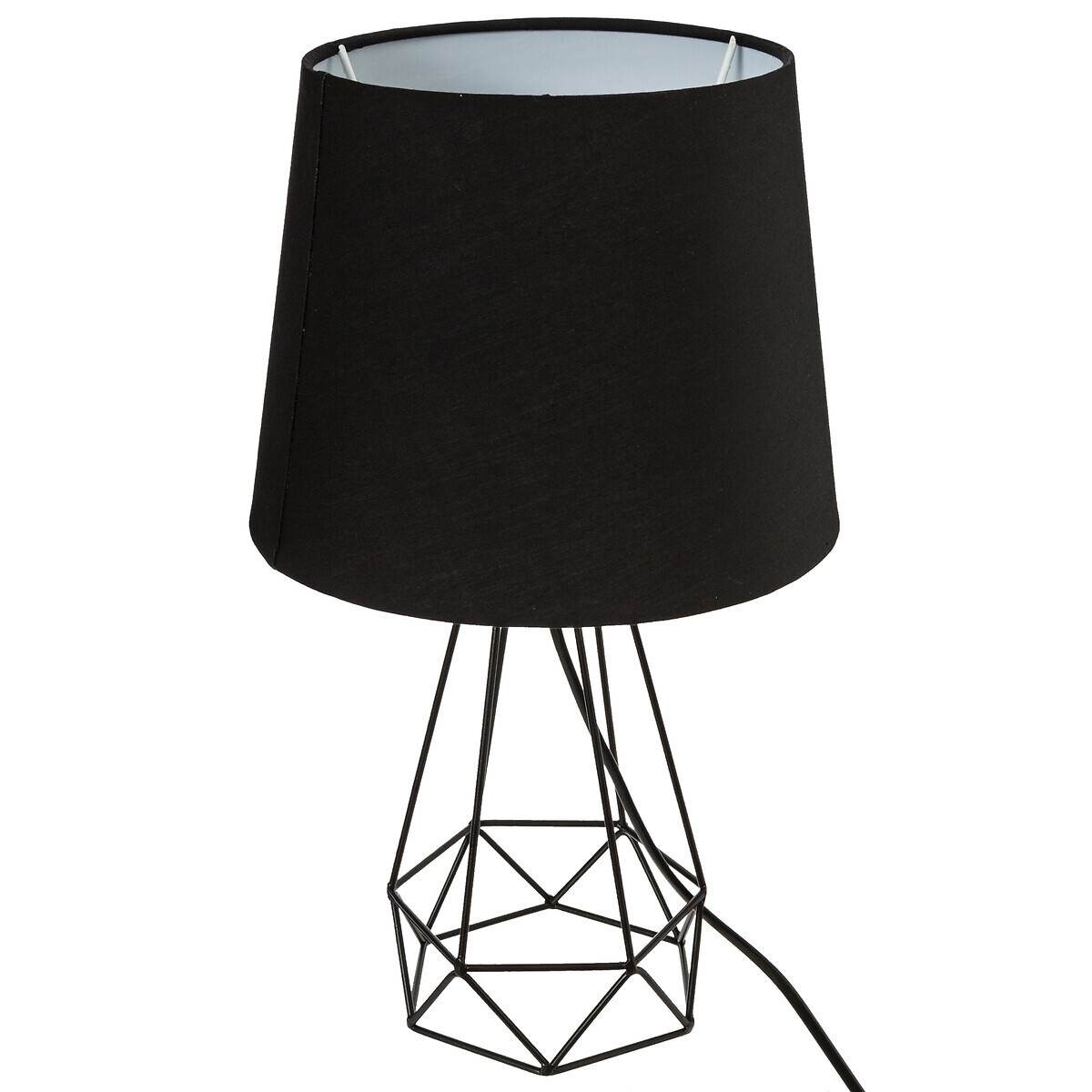 Wired Lamp "Moca" Black metal, H.35 cm Black 2