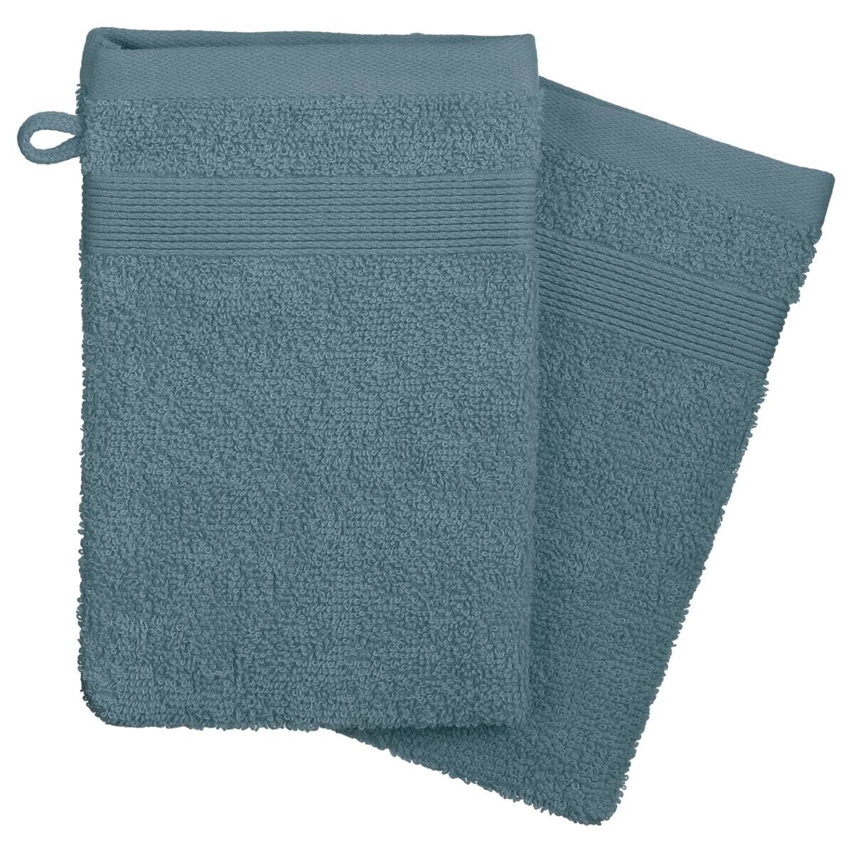 Washcloths "Praia" x2 Storm Blue, 15x21 cm Storm blue