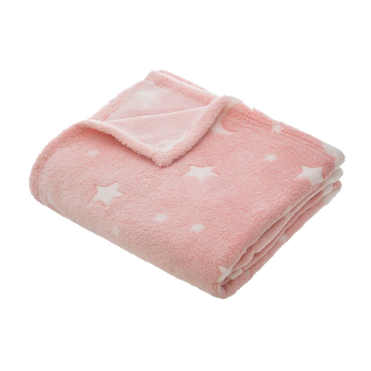 Children's throw Light pink, 125x150 cm Light pink